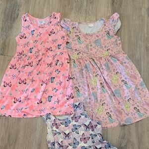 Bundle Of 3 Girls Dresses Super Cute 7-8y